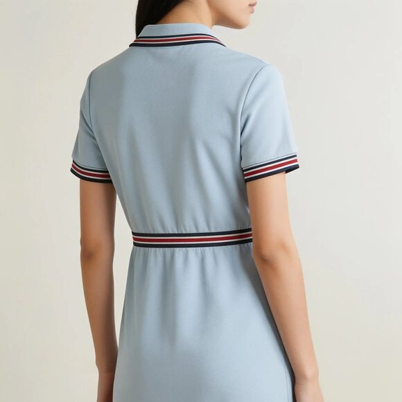 🛡️Gucci Equestrian Coat Of Arms Sherry Web Polo Dress - Picture 2 of 15